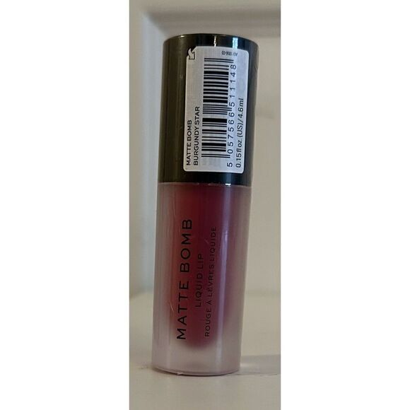 Revolution Matte Bomb Burgundy Star Liquid Lipstick 0.15 fl oz NWOB - Picture 2 of 3